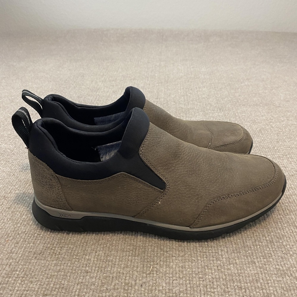 Johnston & Murphy XC4 Shoes Mens Size 11 Brown Leather Slip On Casual 25-4088